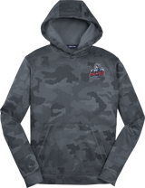 Hartford Jr. Wolfpack Youth Sport-Wick CamoHex Fleece Hooded Pullover