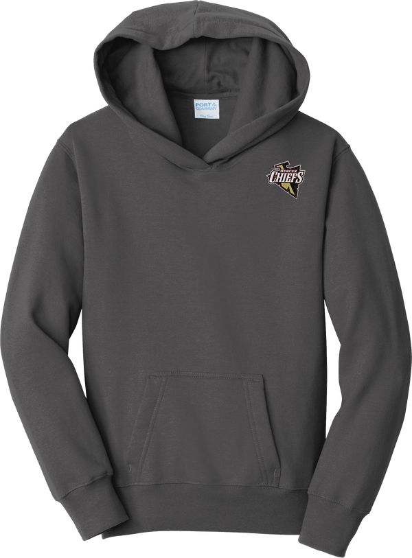 Mercer Chiefs Youth Fan Favorite Fleece Pullover Hooded Sweatshirt