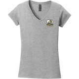 HVM Bulldogs Softstyle Ladies Fit V-Neck T-Shirt