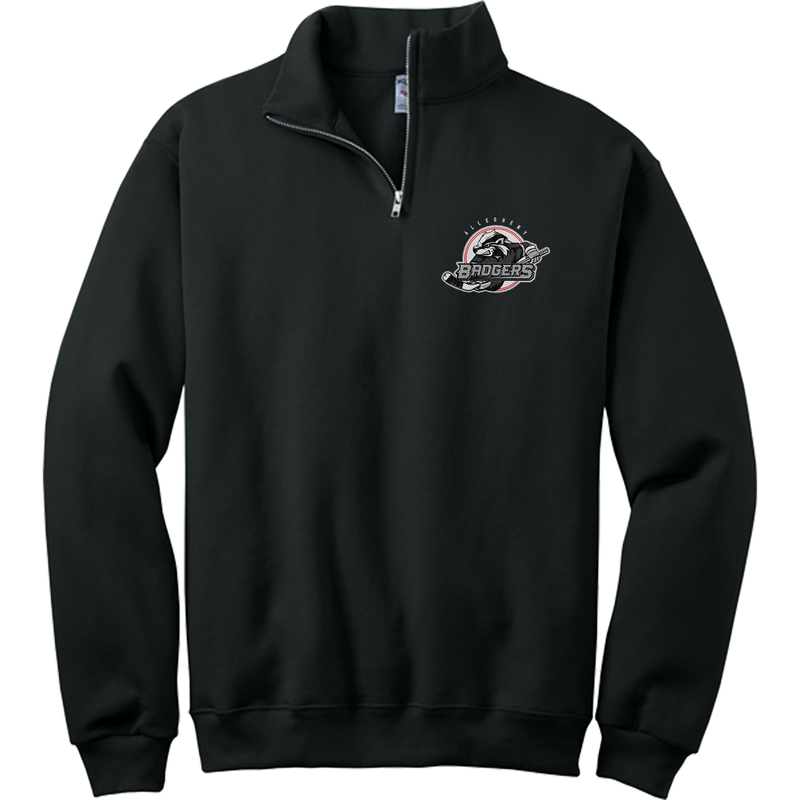 Allegheny Badgers NuBlend 1/4-Zip Cadet Collar Sweatshirt