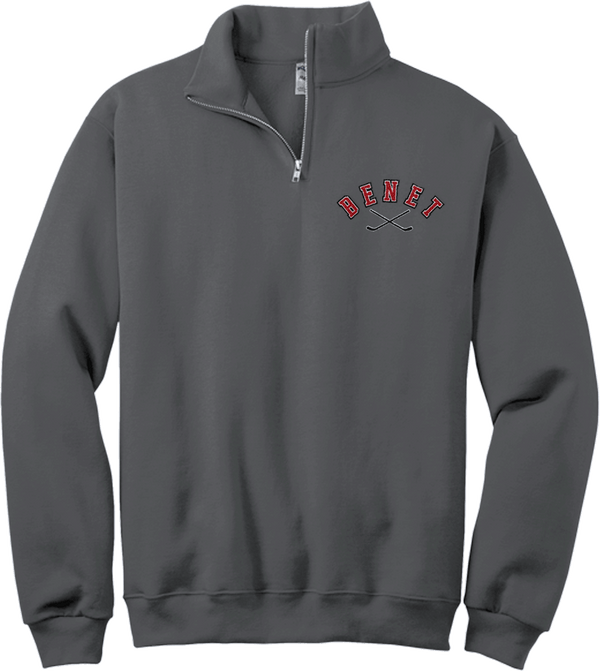 Benet Hockey NuBlend 1/4-Zip Cadet Collar Sweatshirt