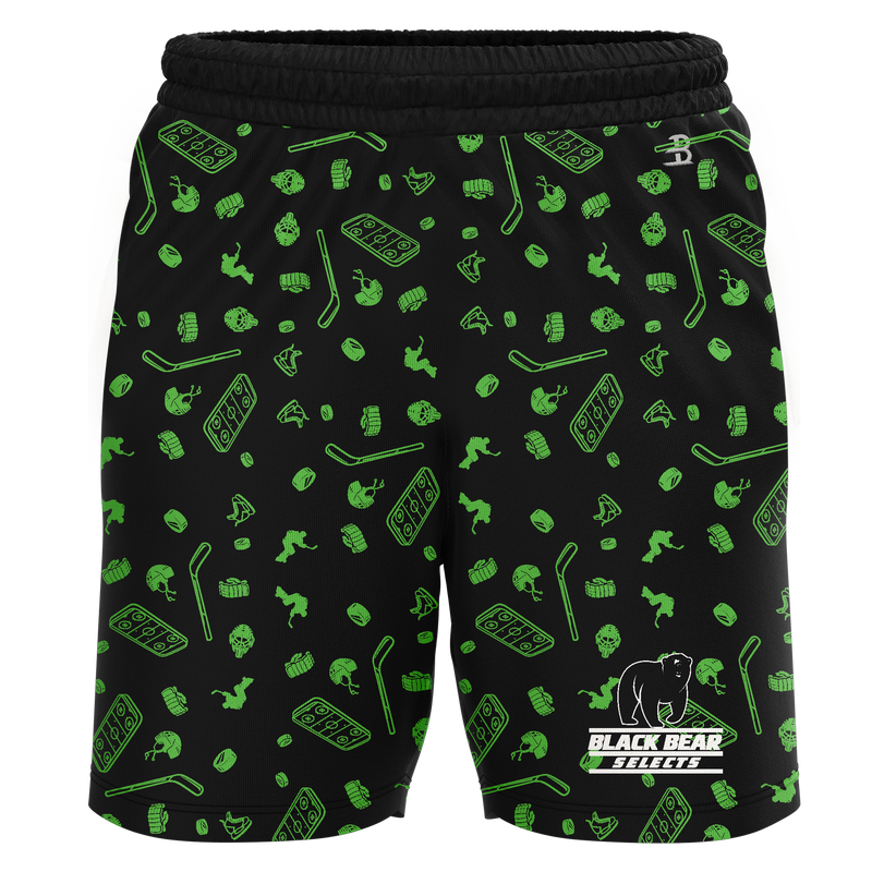 Black Bear Selects Adult Sublimated Pattern Shorts