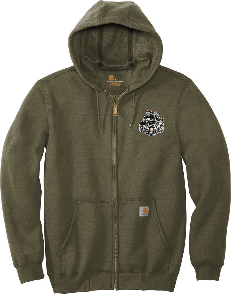 Grundy Senators Carhartt Midweight Hooded Zip-Front Sweatshirt