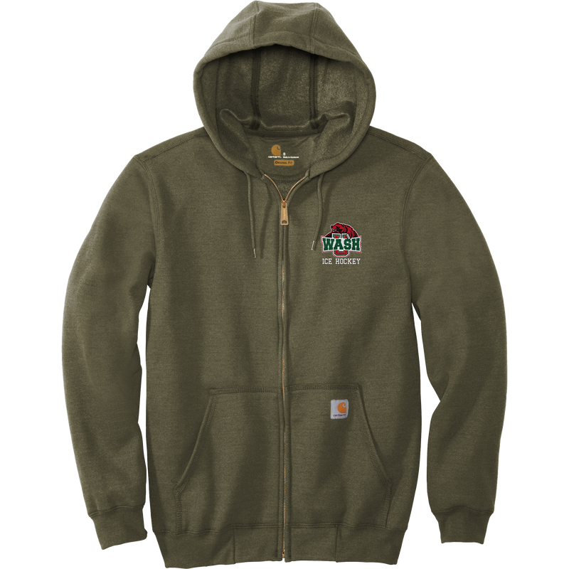 Wash U Carhartt Midweight Hooded Zip-Front Sweatshirt