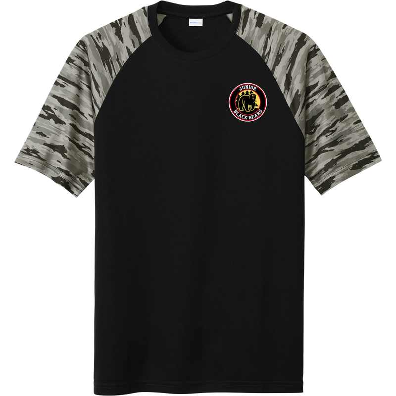 MD Jr. Black Bears Drift Camo Colorblock Tee