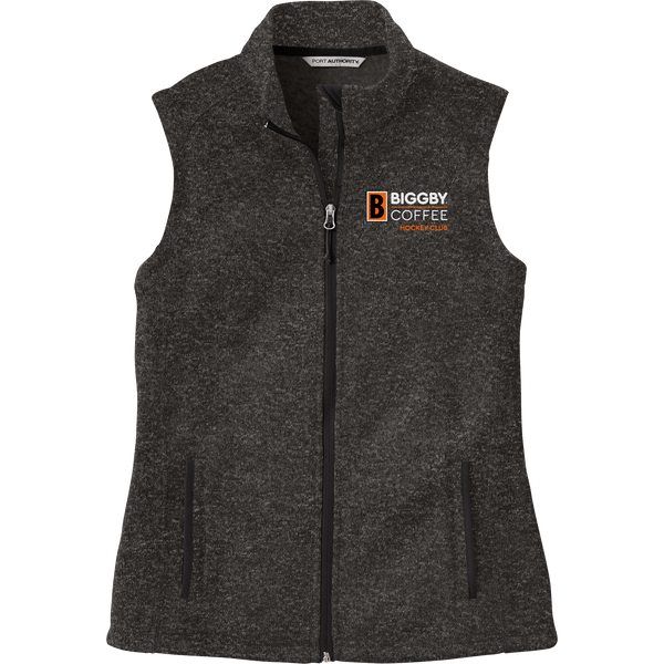 Biggby Coffee Hockey Club Ladies Sweater Fleece Vest