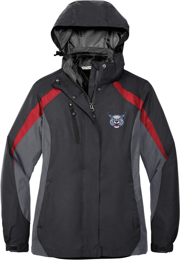 CT Bobcats Ladies Colorblock 3-in-1 Jacket