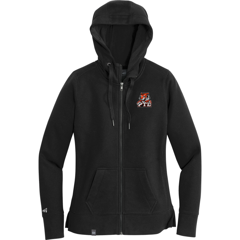 Princeton Tiger Lilies New Era Ladies French Terry Full-Zip Hoodie