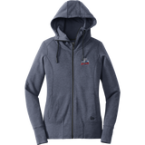 Hartford Jr. Wolfpack New Era Ladies Tri-Blend Fleece Full-Zip Hoodie