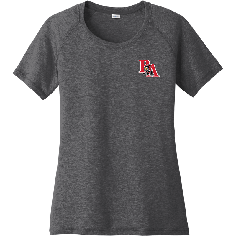 Benet Hockey Ladies PosiCharge Tri-Blend Wicking Scoop Neck Raglan Tee