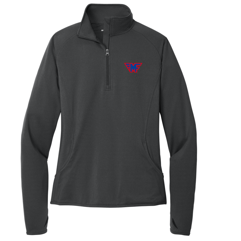 Mid-Fairfield Ladies Sport-Wick Stretch 1/4-Zip Pullover