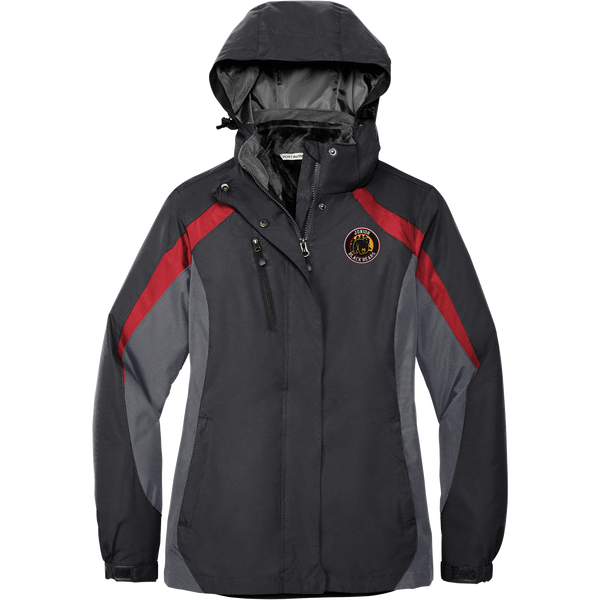 MD Jr. Black Bears Ladies Colorblock 3-in-1 Jacket