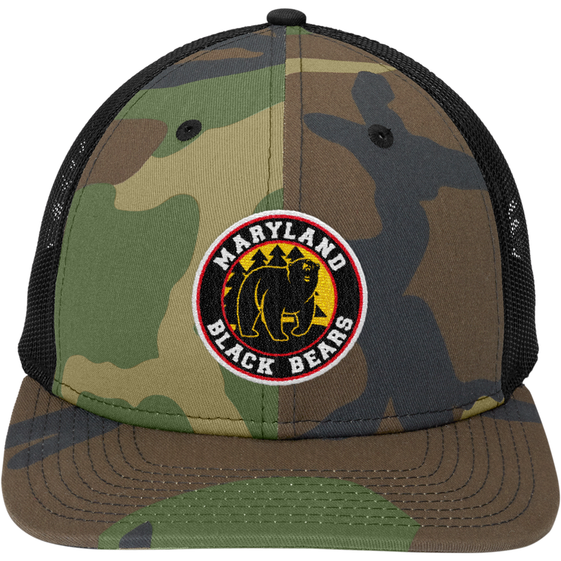 Maryland Black Bears New Era Snapback Low Profile Trucker Cap