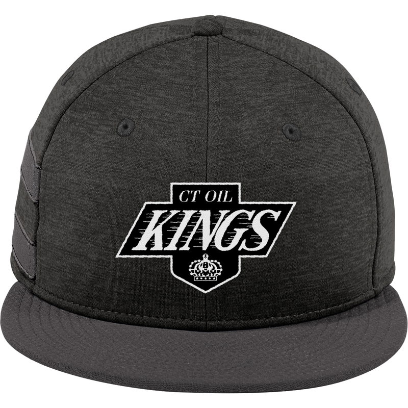 CT Oil Kings New Era Shadow Heather Striped Flat Bill Snapback Cap