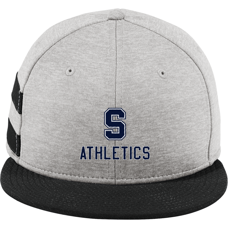 Midd South Athletics New Era Shadow Heather Striped Flat Bill Snapback Cap