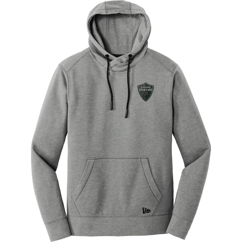 Lansing Spartans New Era Tri-Blend Fleece Pullover Hoodie