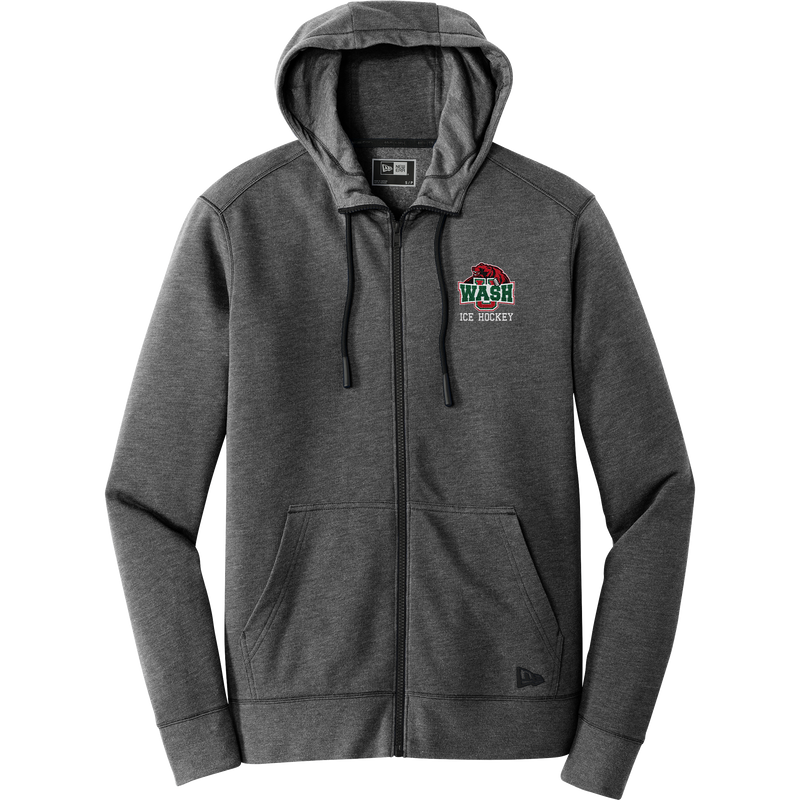 Wash U New Era Tri-Blend Fleece Full-Zip Hoodie