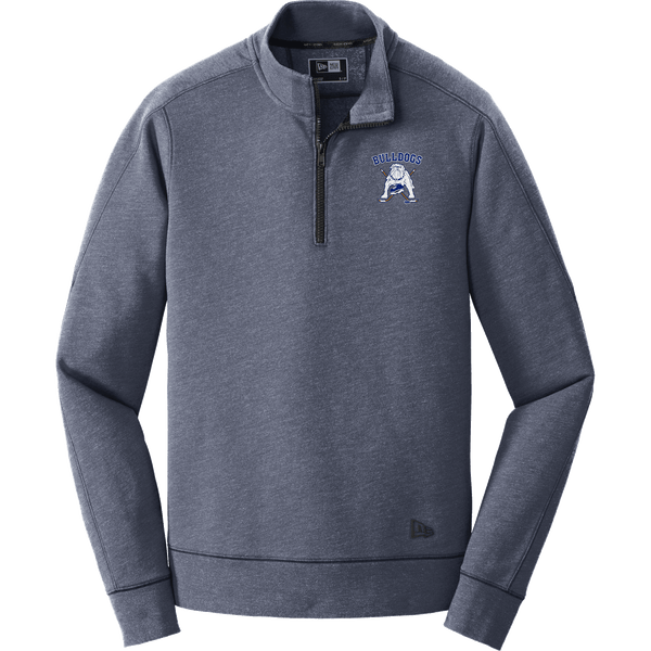 Chicago Bulldogs New Era Tri-Blend Fleece 1/4-Zip Pullover