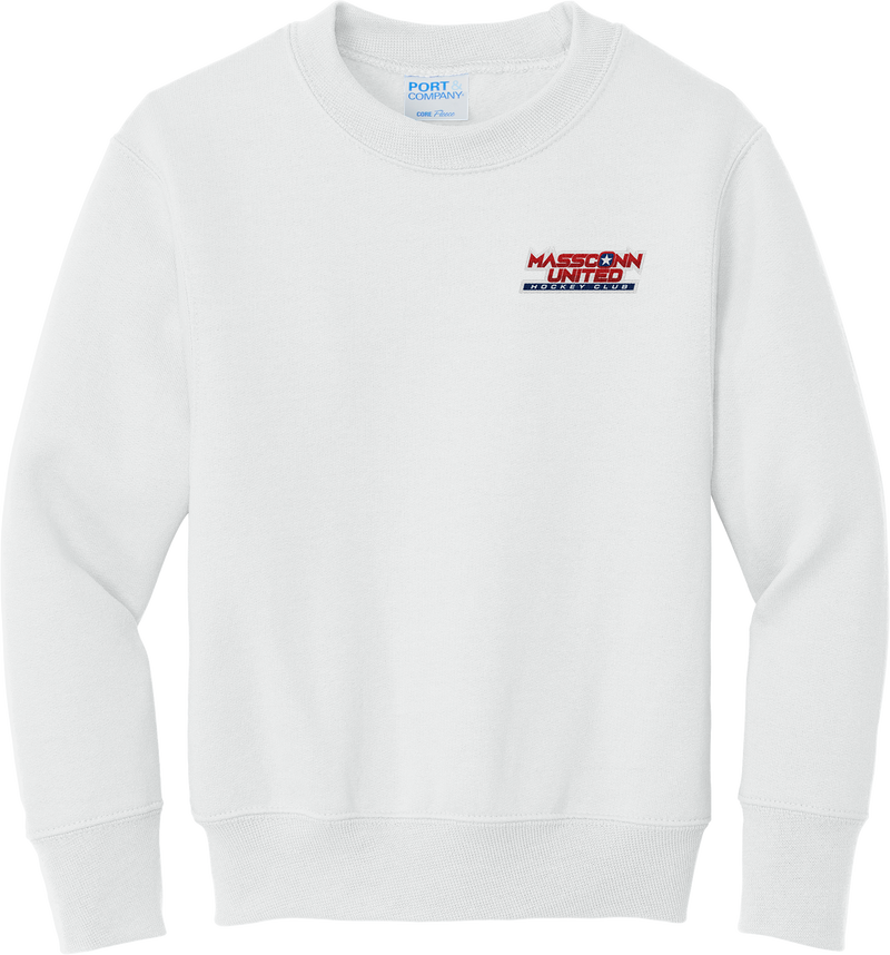 Mass Conn United Youth Core Fleece Crewneck Sweatshirt