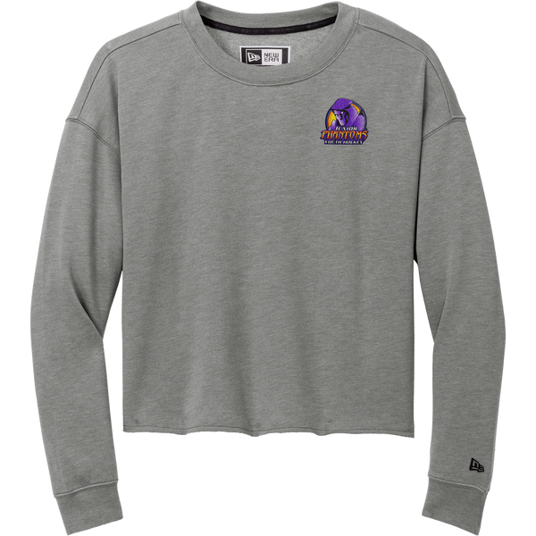 Jr. Phantoms New Era Ladies Tri-Blend Fleece Crop Crew