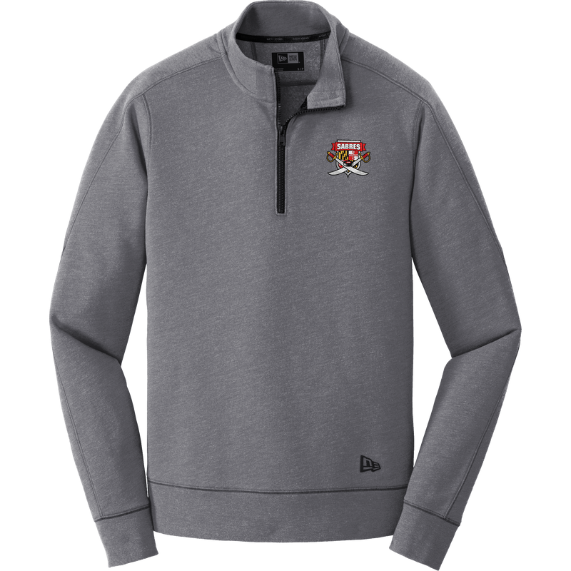 SOMD Sabres New Era Tri-Blend Fleece 1/4-Zip Pullover