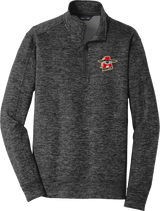 NY Aviators PosiCharge Electric Heather Fleece 1/4-Zip Pullover