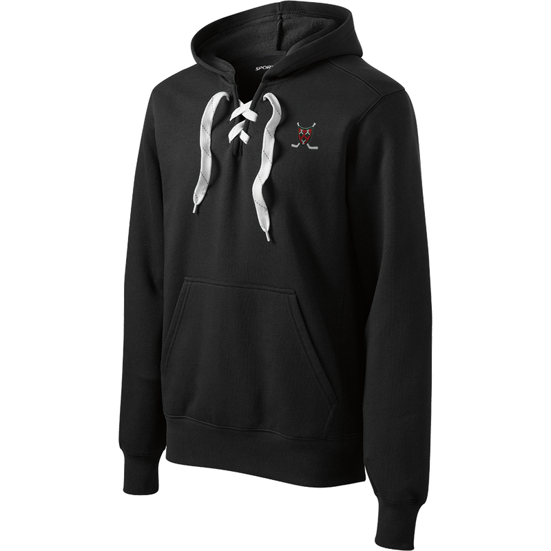 Navesink Lace Up Pullover Hooded Sweatshirt