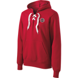 Charlotte Rush Lace Up Pullover Hooded Sweatshirt