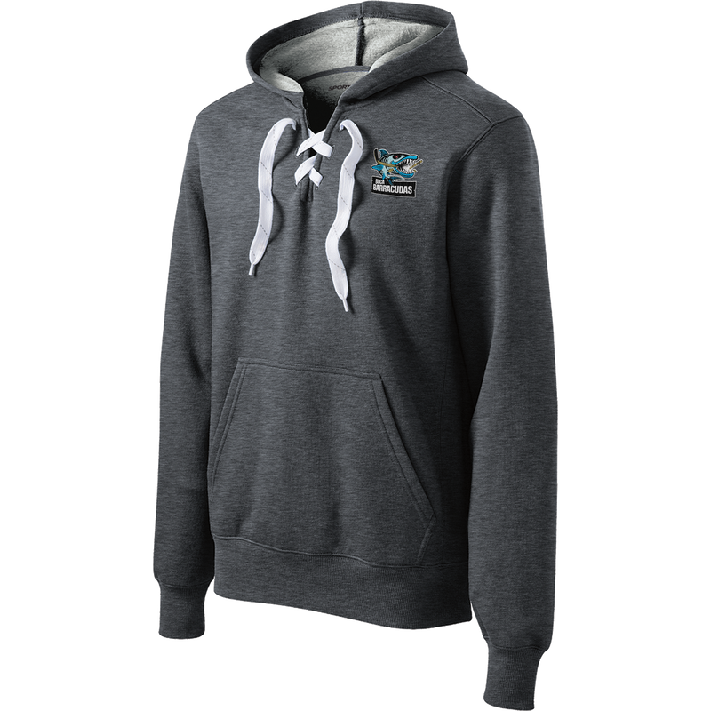 Boca Barracudas Lace Up Pullover Hooded Sweatshirt