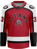 NJ Titans Tier 1 Bantam and Midgets Adult Player Sublimated Jersey