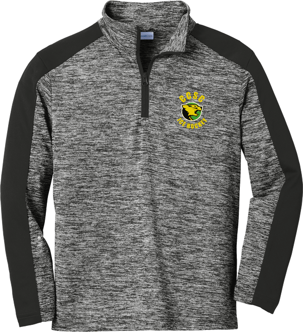 Chester County Youth PosiCharge  Electric Heather Colorblock 1/4-Zip Pullover