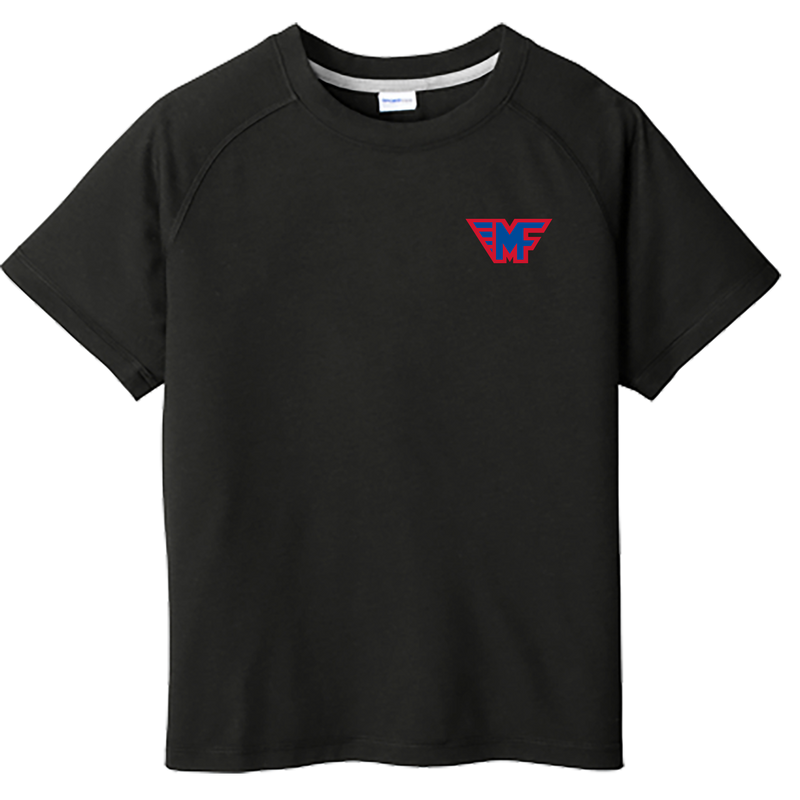 Mid-Fairfield Youth PosiCharge  Tri-Blend Wicking Raglan Tee