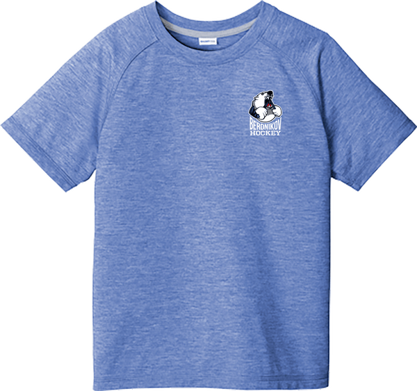 Berdnikov Bears Youth PosiCharge  Tri-Blend Wicking Raglan Tee